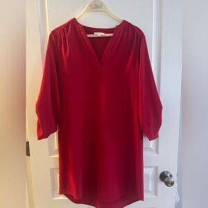 Eesome Vivid Red Women's Tunic Dress